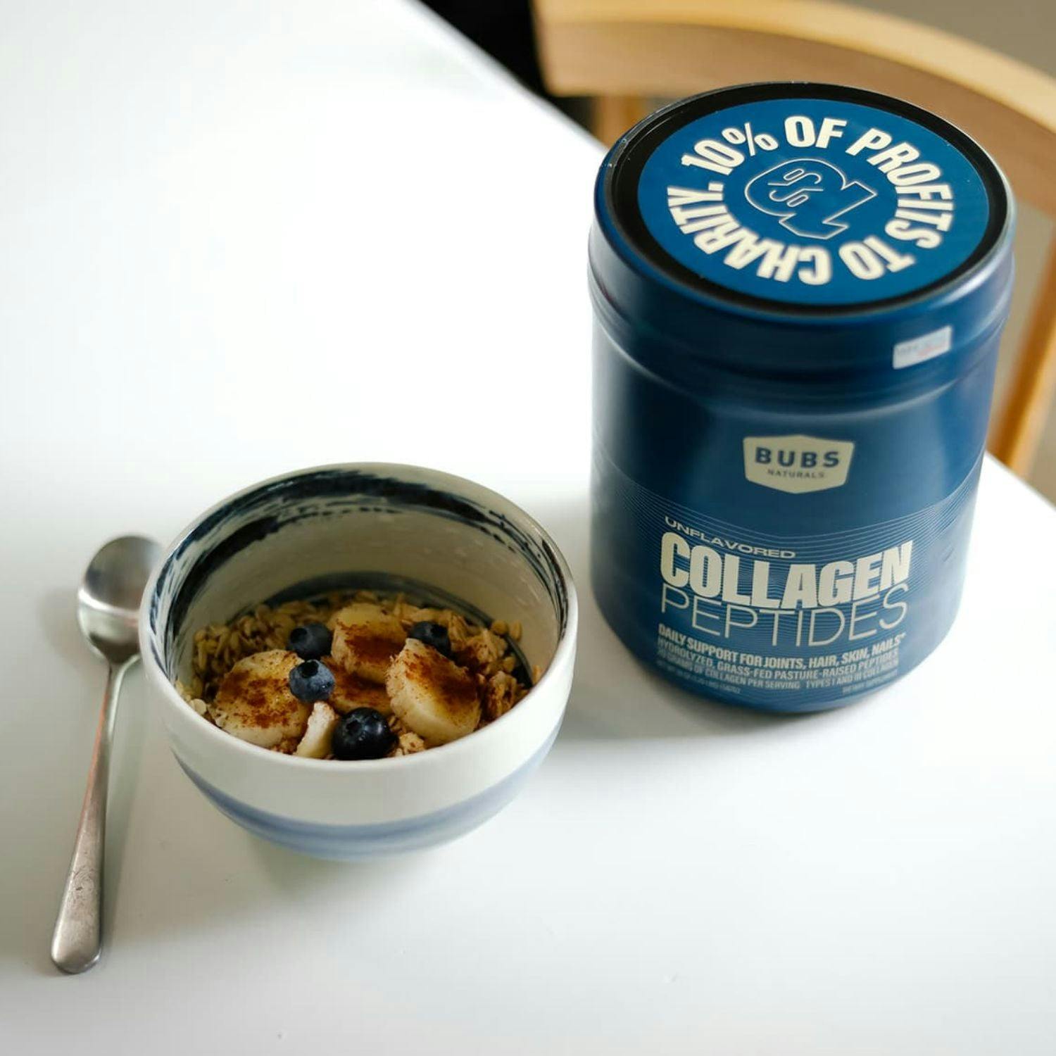 BUBS Naturals Collagen Peptides Oat Bowl