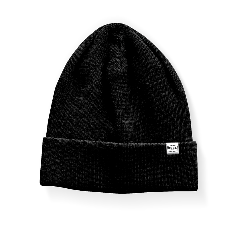 BUBS Black Beanie